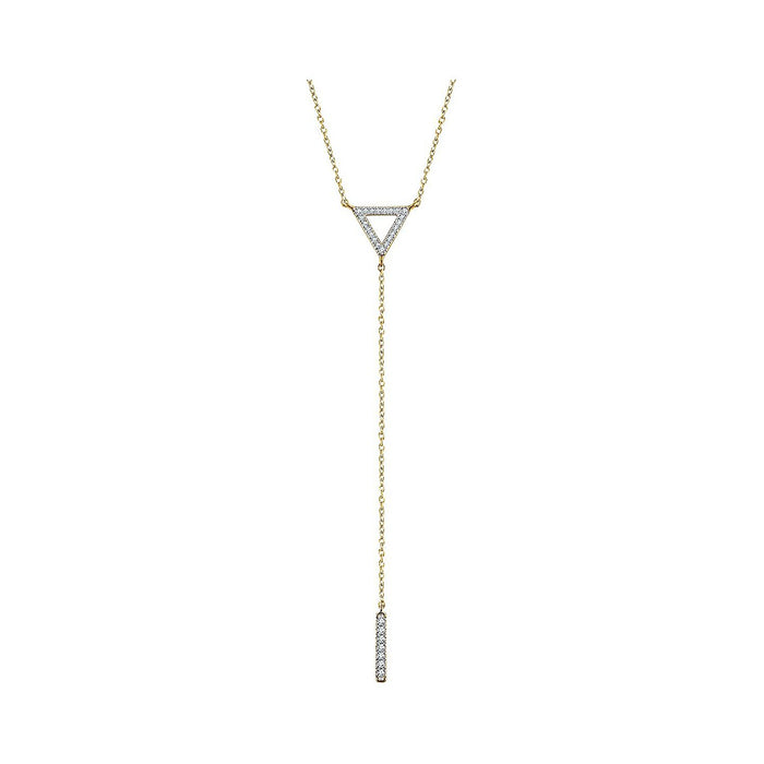 diamond lariat necklace in 14k yellow gold