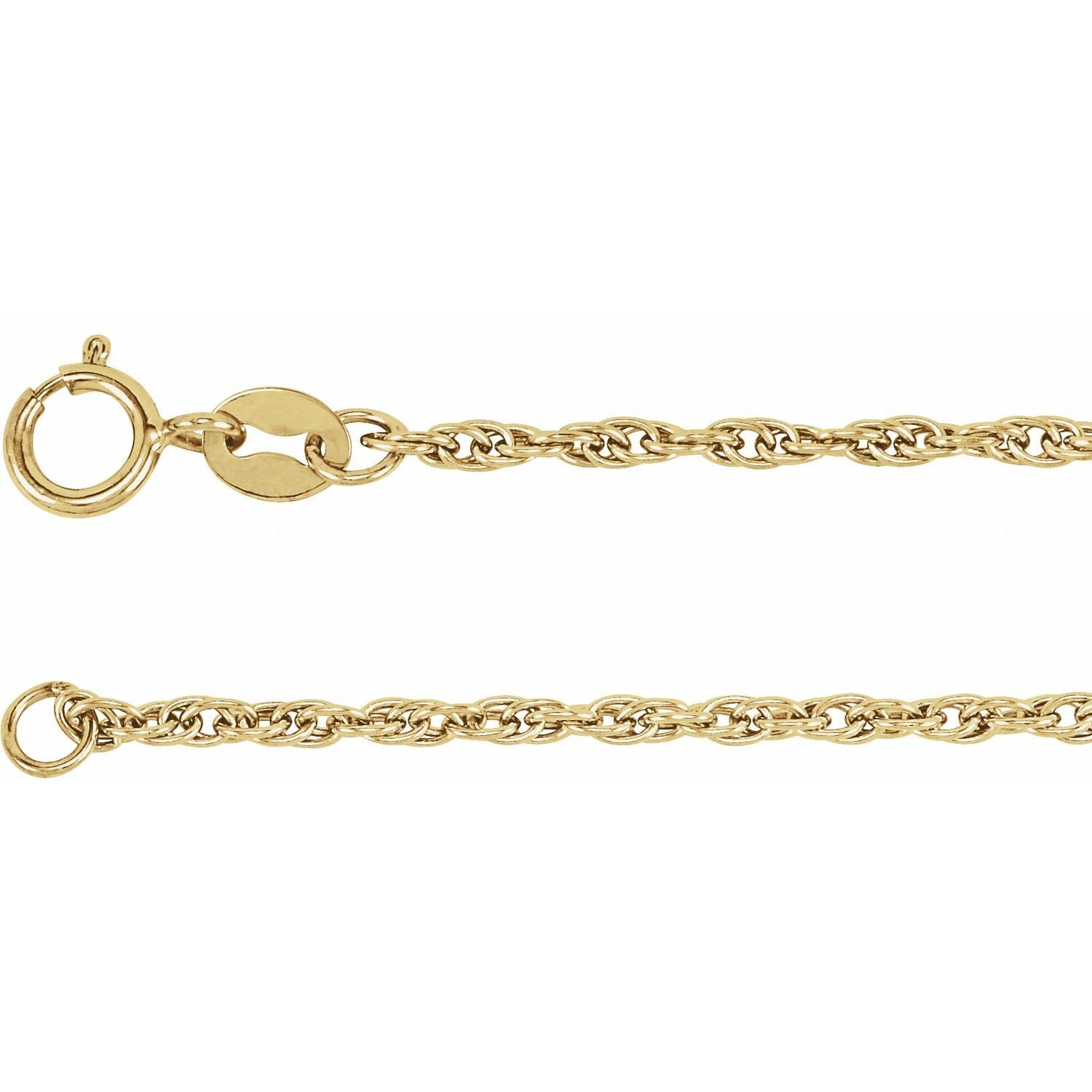 1.75mm Rope Chain Necklace | Diamond & Sapphire