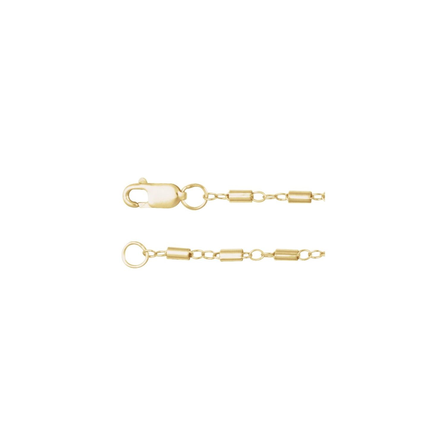 1.7mm Cable Chain Necklace in 14K Yellow Gold