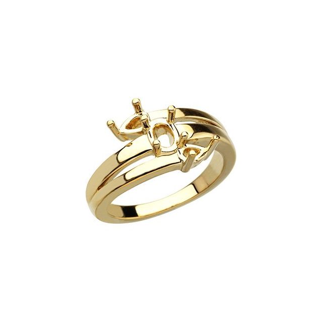 Oval Emerald Trilogy Ring