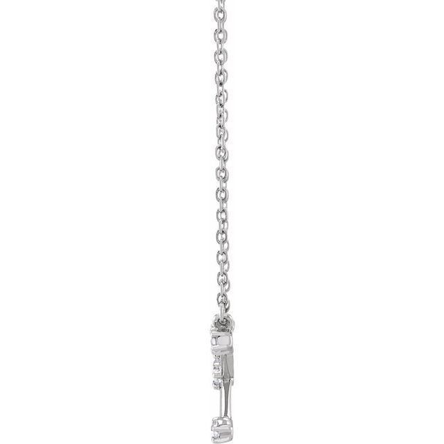 Cancer diamond constellation zodiac necklace in 14k white gold