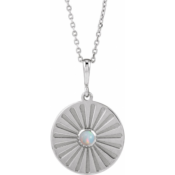 Ethiopian Opal Starburst Pendant