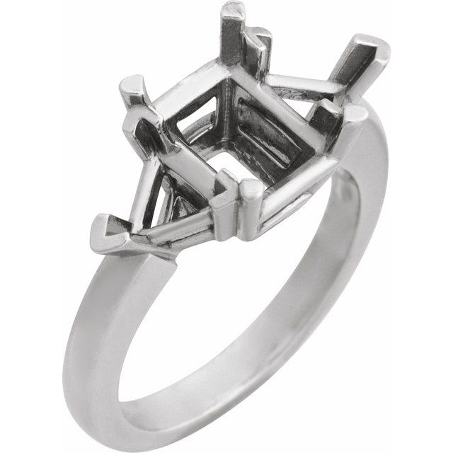 2.0 ct Emerald Lab-Grown Diamond Classic Three-Stone Engagement Ring