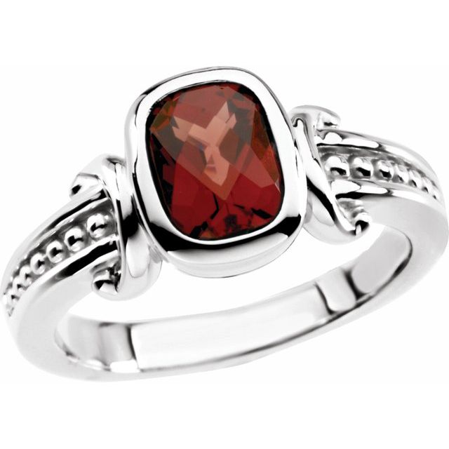 Cushion Emerald Bezel-Set Everyday Ring