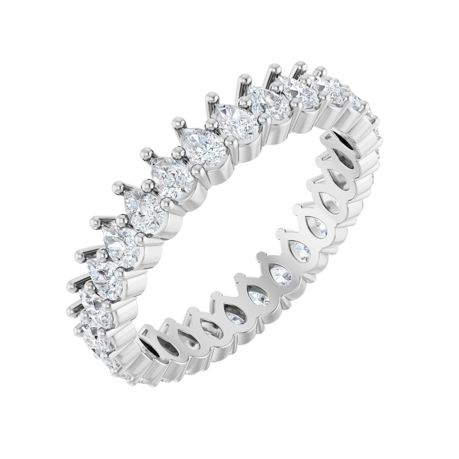 East-West Pear Diamond Eternity Band