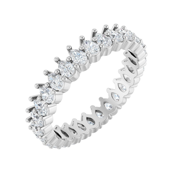 East-West Pear Diamond Eternity Band