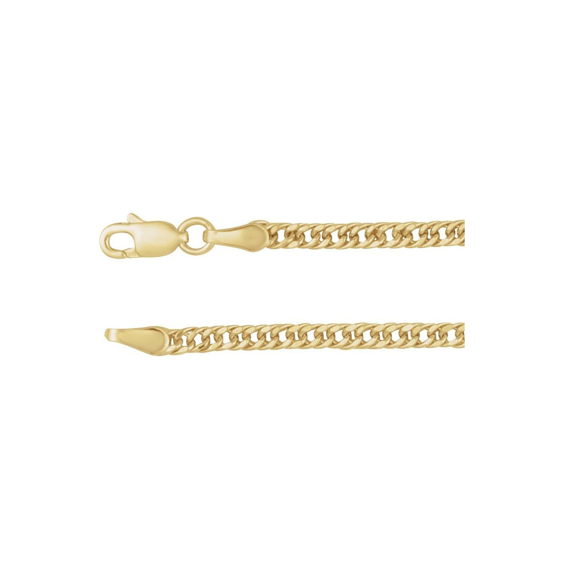 14k gold curb chain necklace · 2.7 mm in 14k Yellow Gold