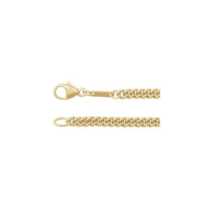 14k gold curb chain necklace · 2.9 mm in 14k Yellow Gold