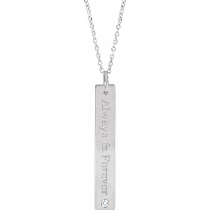Engraving example — your initials, a name or a date, engraved front and back