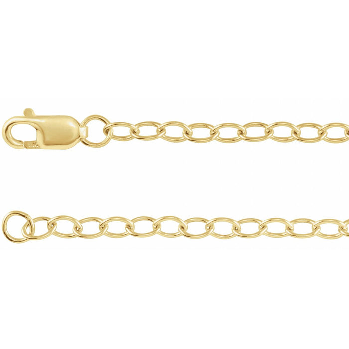 2.5mm Cable Chain Necklace in 14K Yellow Gold