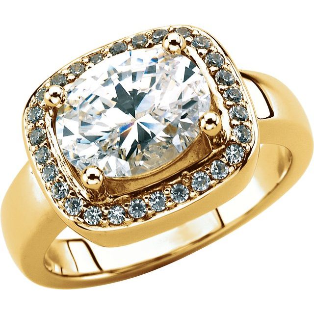 Cloudline Halo Oval Morganite Ring