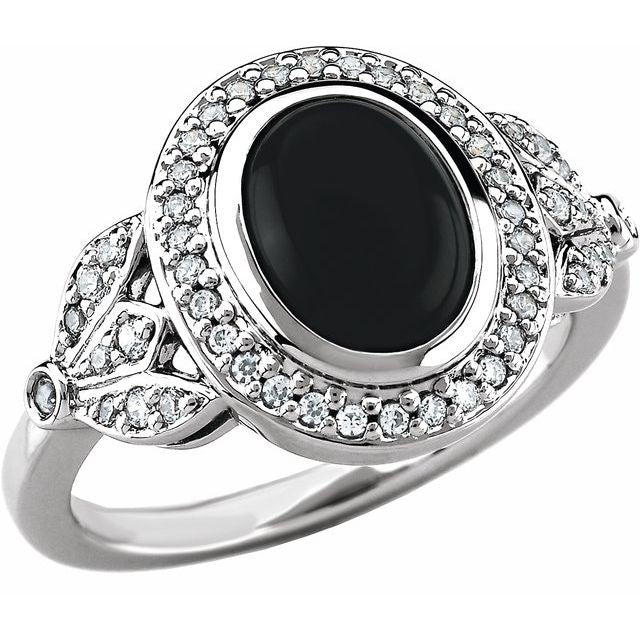 Oval Opal Halo Ring