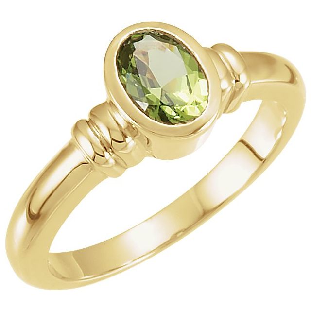 Still Water Bezel-Set Oval Moonstone Ring