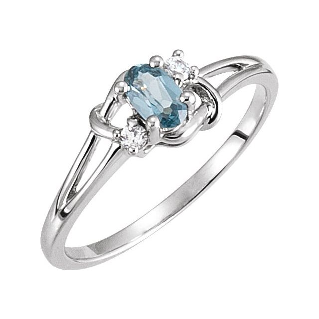 Oval Amethyst Knot Accent Ring