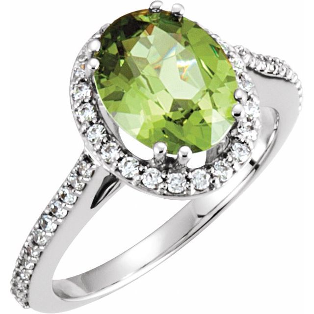 Coronet Halo Oval Morganite Ring