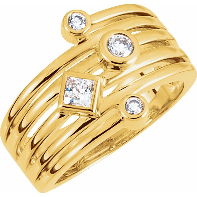 Round Ruby Open Right-Hand Ring