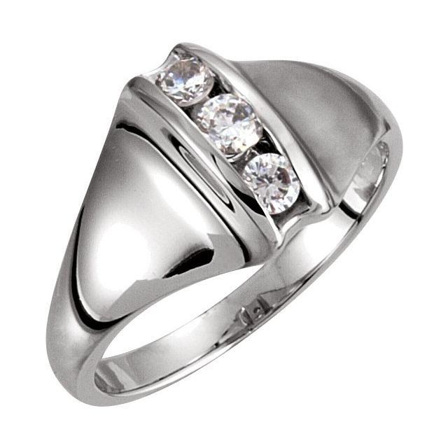Round Opal Trilogy Ring