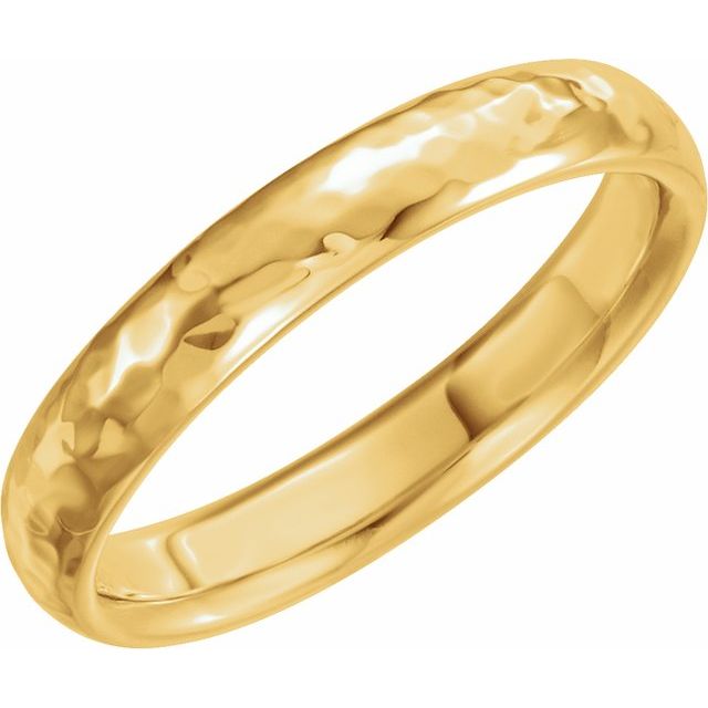 Classic Domed Men's Wedding Band, 4 mm width