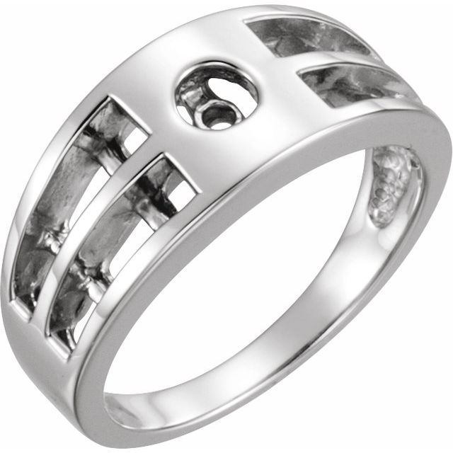 0.9 ct Emerald Lab-Grown Diamond Baguette-Accented Engagement Ring