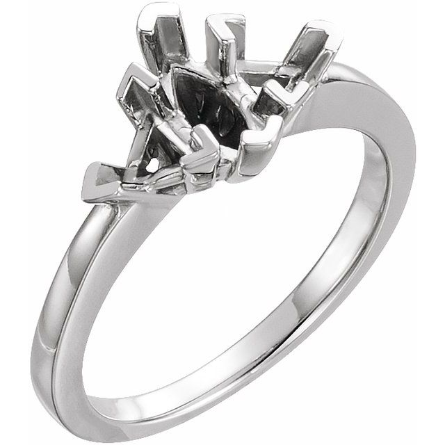 0.6 ct Marquise Lab-Grown Diamond Three-Stone Engagement Ring