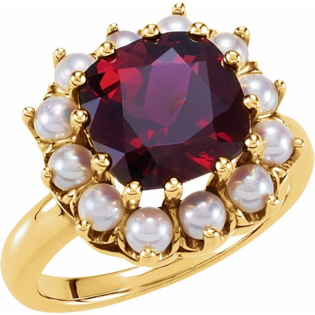 Cushion Emerald Halo Cocktail Ring