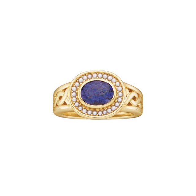 Halolight Oval Morganite Ring