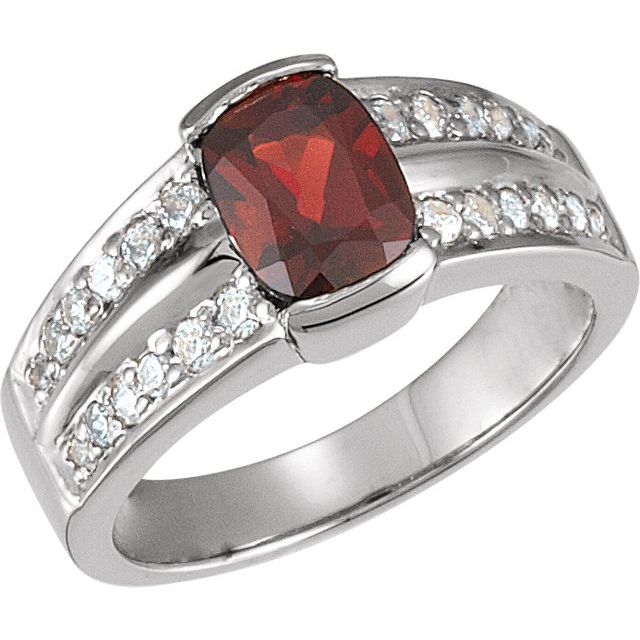 Riverbank Channel-Set Oval Morganite Ring