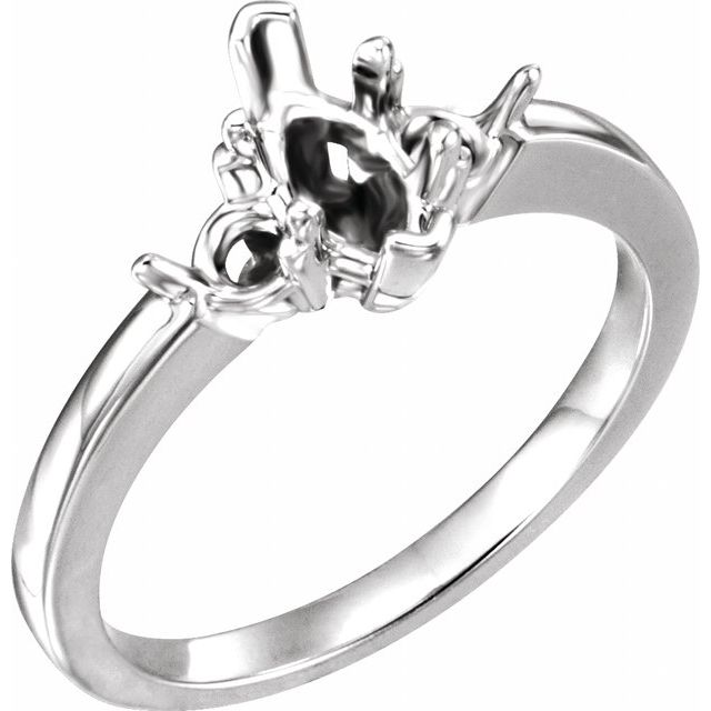 Marquise Garnet Three Stone Engagement Ring