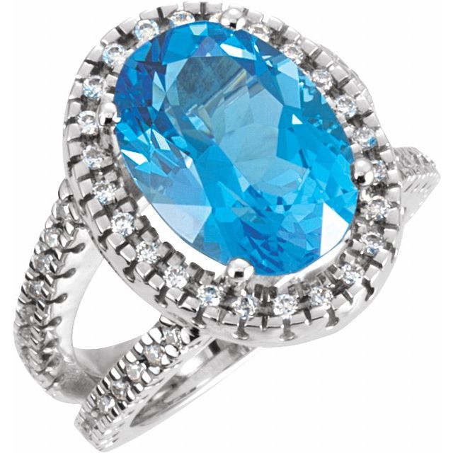 Oval Emerald Halo Cocktail Ring