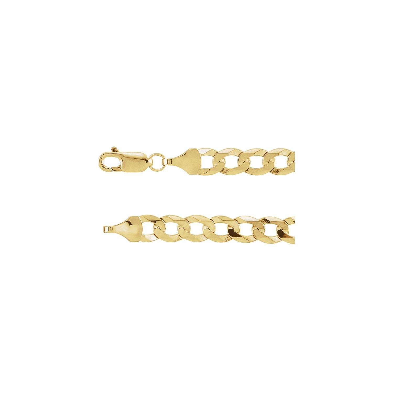 5.8mm Curb Chain Necklace in 14K Yellow Gold