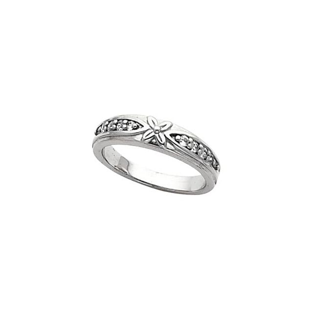 Wild Rose Floral Garnet Ring