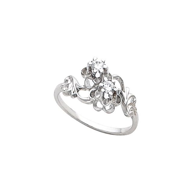 Marigold Floral Round Citrine Ring