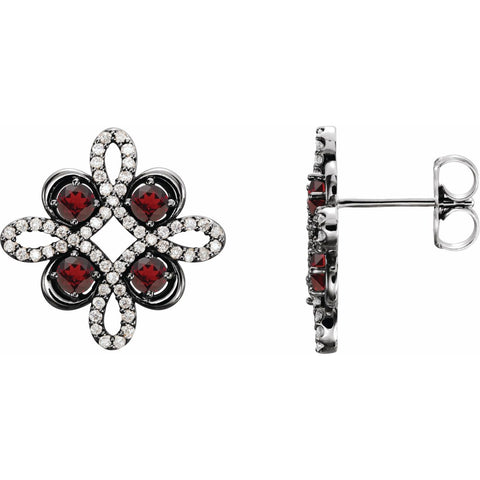Garnet Earrings