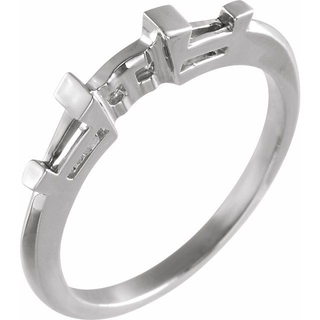 2.1 ct Pear Lab-Grown Diamond Baguette-Accented Engagement Ring