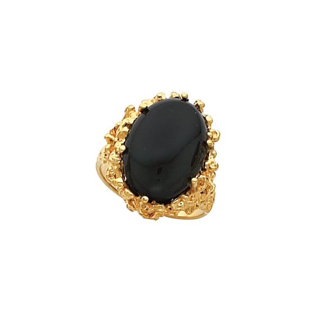 Oval Opal Domed Bezel Ring