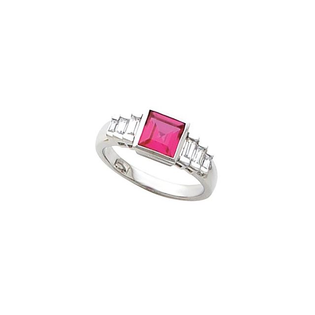 Signet Ember Princess Garnet Ring