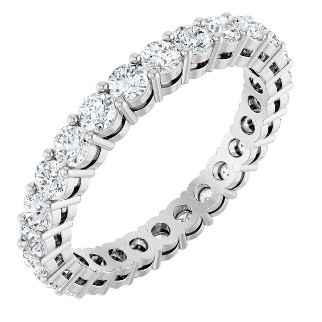 Signature Shared-Prong Diamond Eternity Band in 14K White Gold