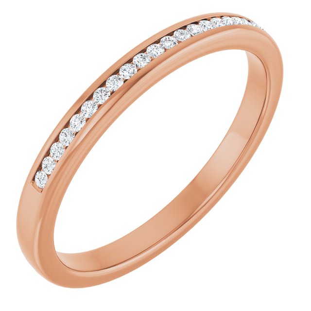 Men's Channel-Set Diamond Band, 1/10 CTW Natural