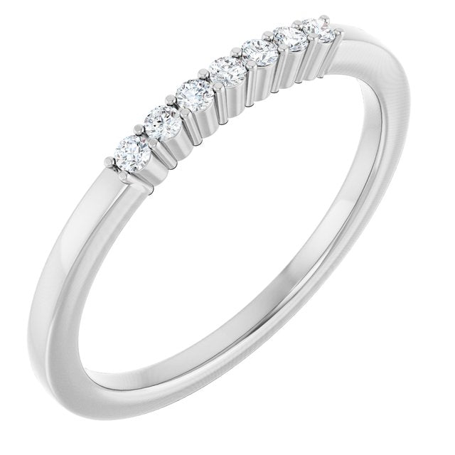 Classic Seven-Stone Diamond Anniversary Band in 14K White Gold