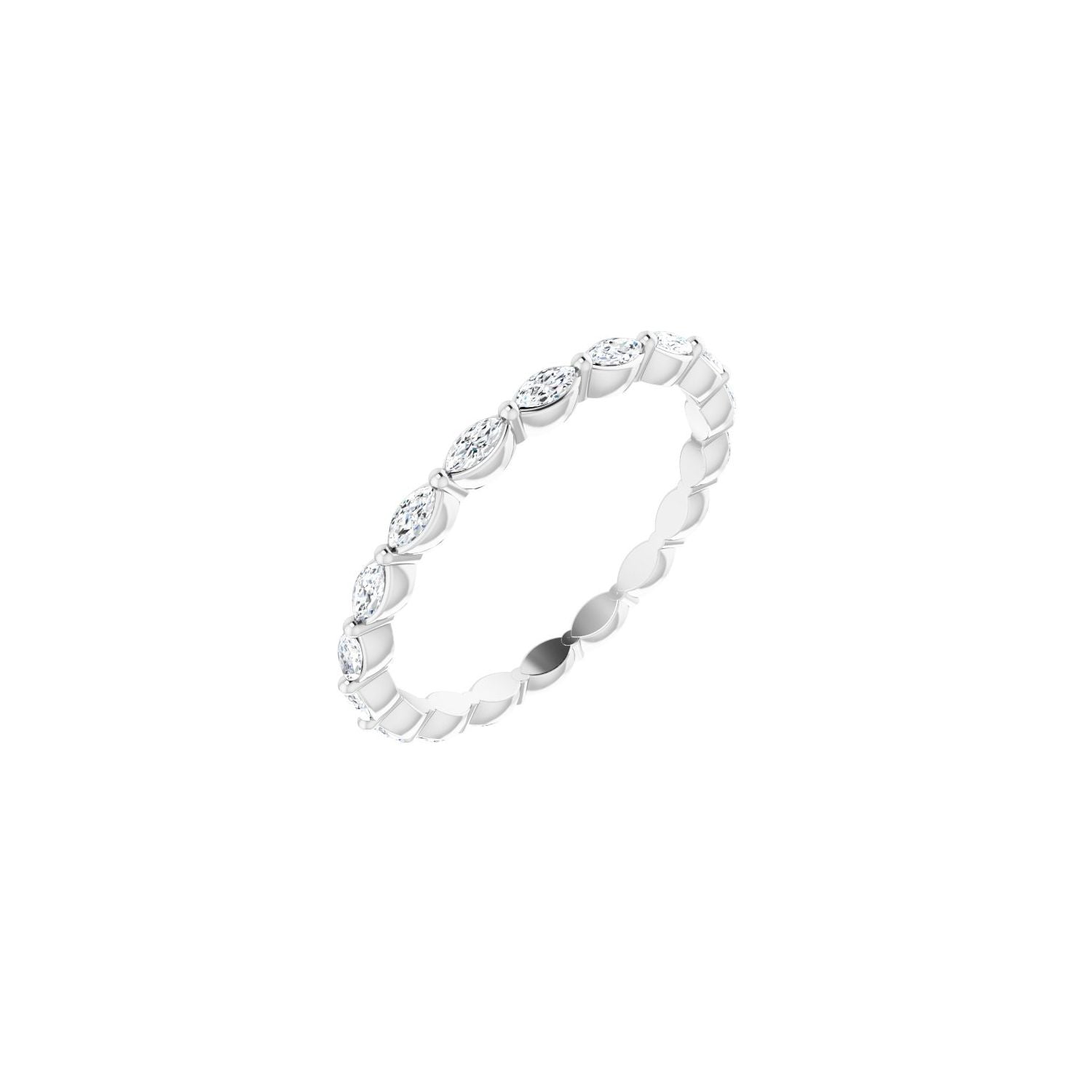 Petite East-West Marquise Diamond Eternity Band