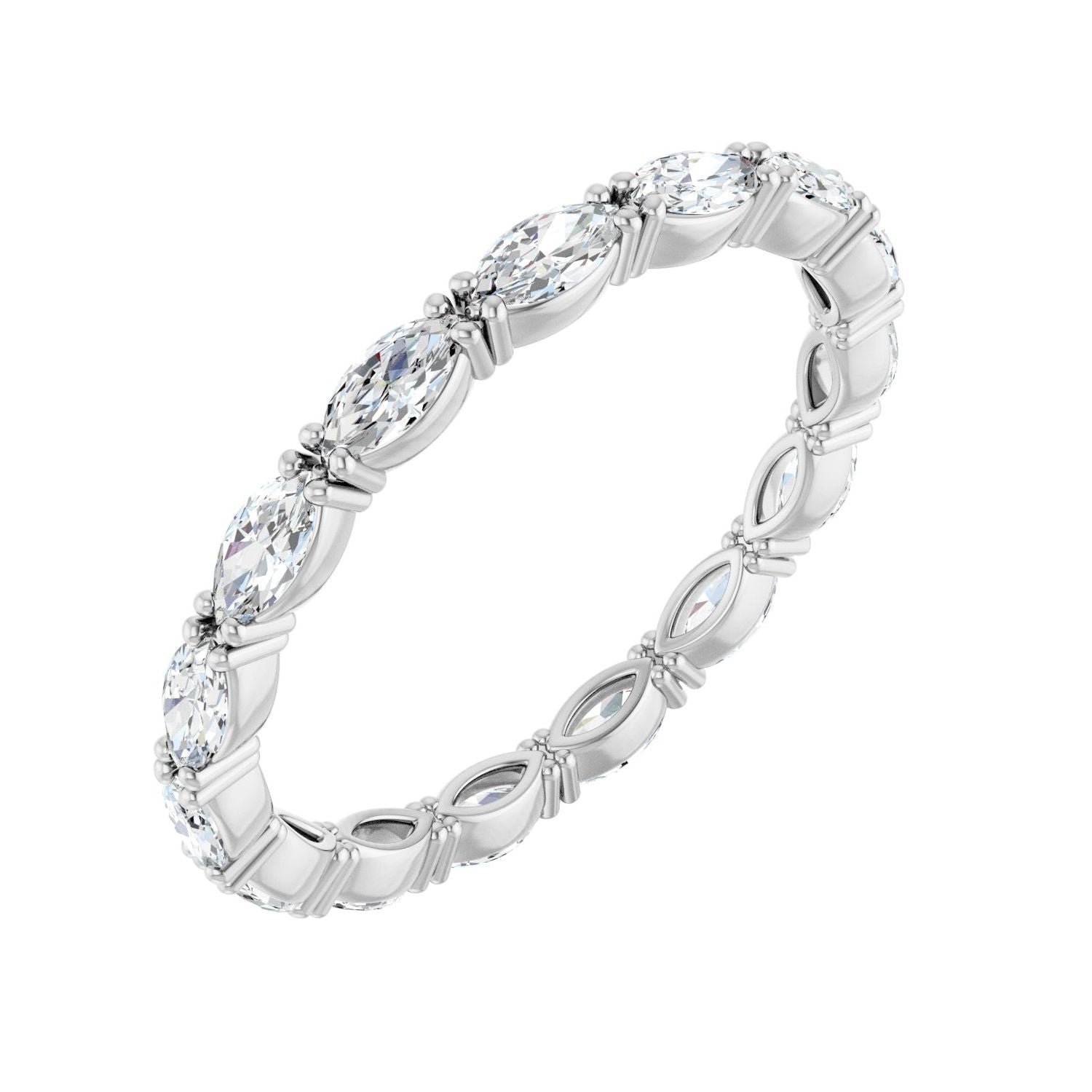 East-West Marquise Diamond Eternity Band