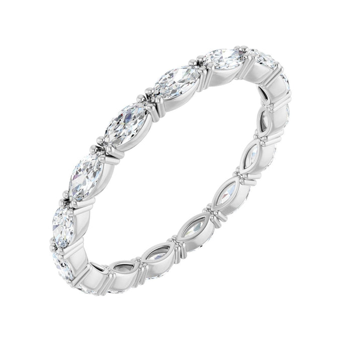 East-West Marquise Diamond Eternity Band