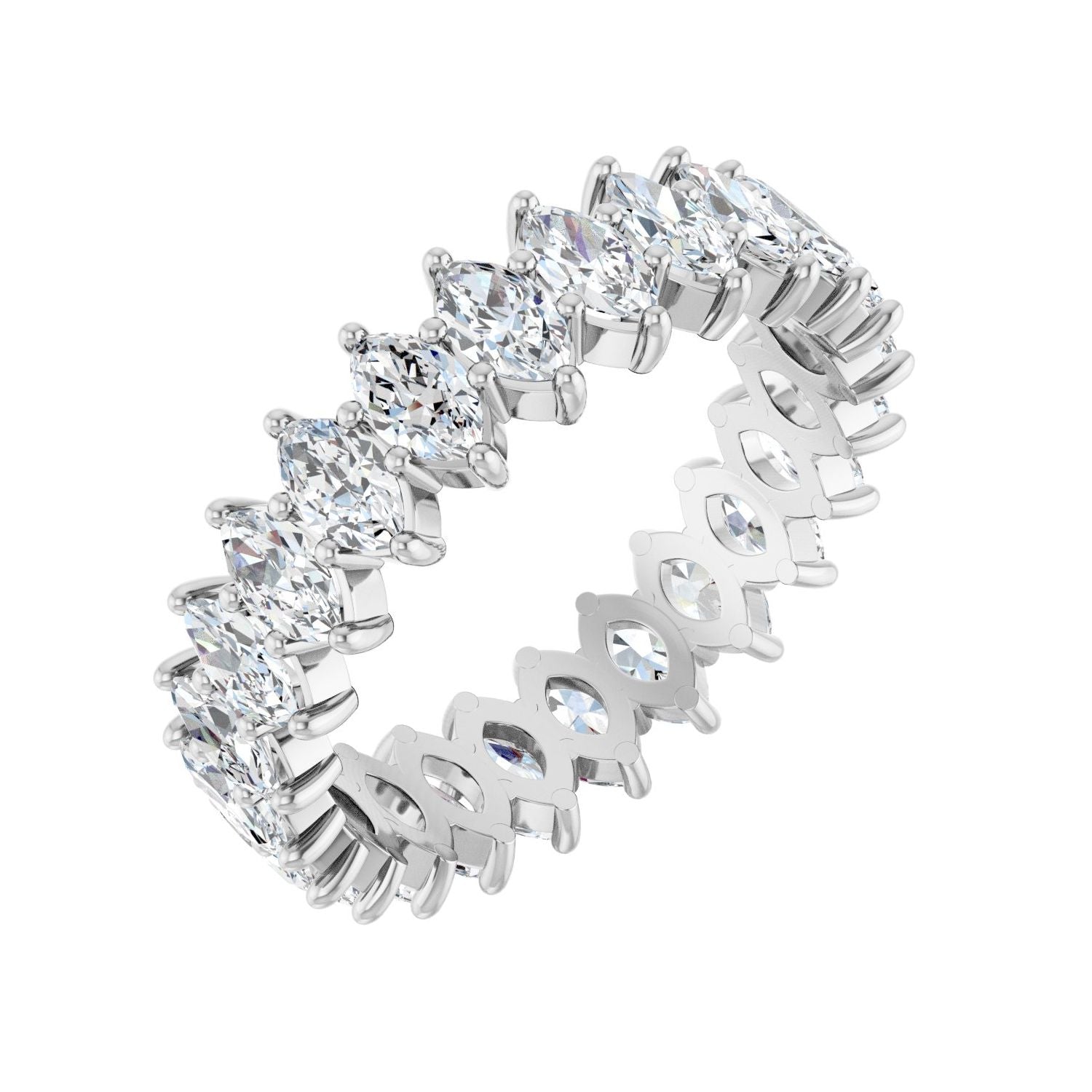 Chevron Marquise Diamond Eternity Band