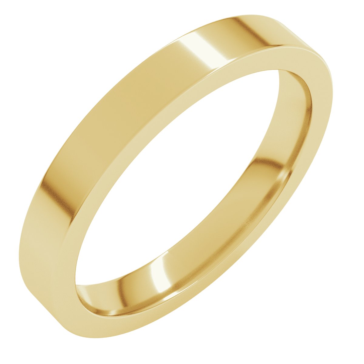 3mm comfort-fit wedding band in 18K Yellow Gold
