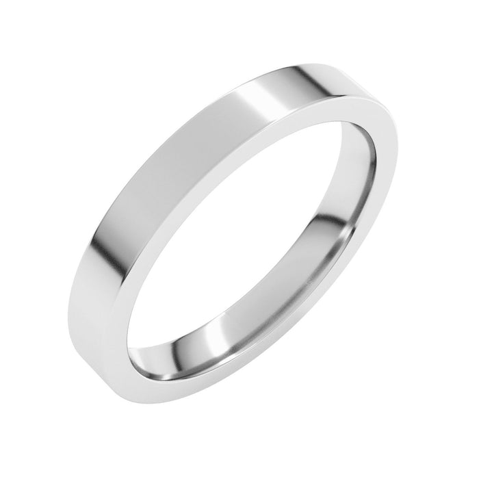 3mm Comfort-Fit Wedding Band in white gold