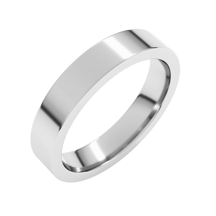 4mm Comfort-Fit Wedding Band in white gold