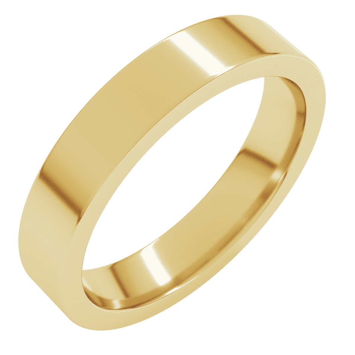 4mm comfort-fit wedding band in 18K Yellow Gold