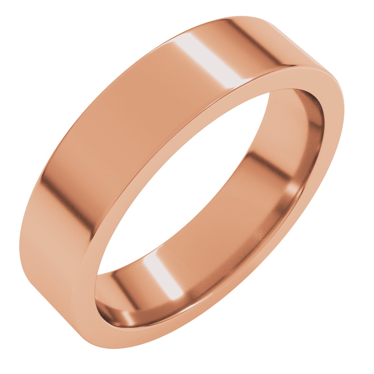 5mm comfort-fit wedding band in 10K Rose Gold