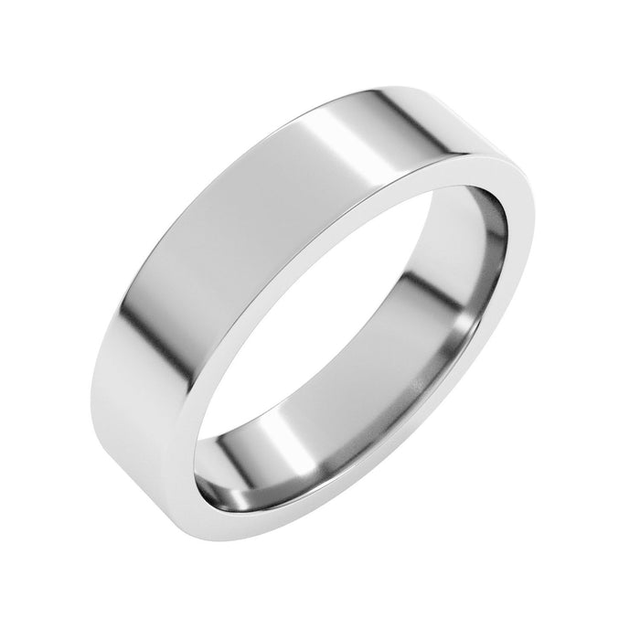 5mm Comfort-Fit Wedding Band in white gold