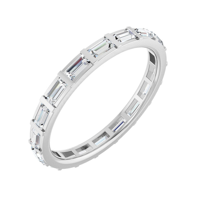Channel-Set Baguette Diamond Eternity Band